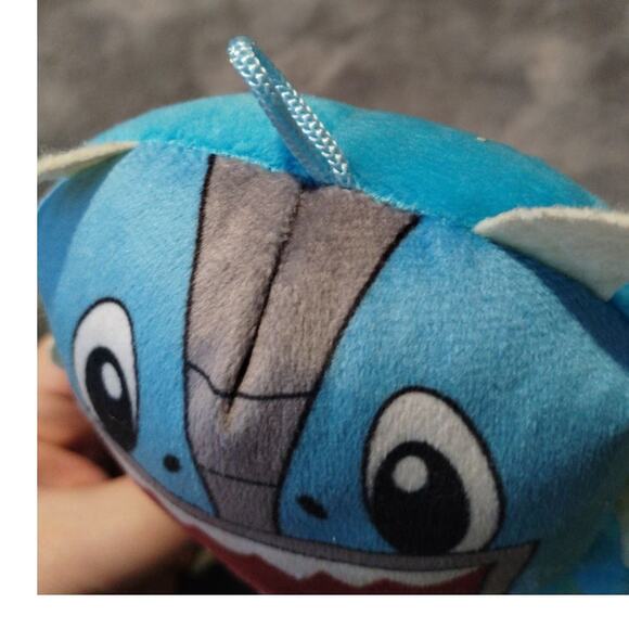 Good Stuff Blue Big Teeth Monster 7 inch Stuffed Animal Plush Toy - Picture 2 of 5